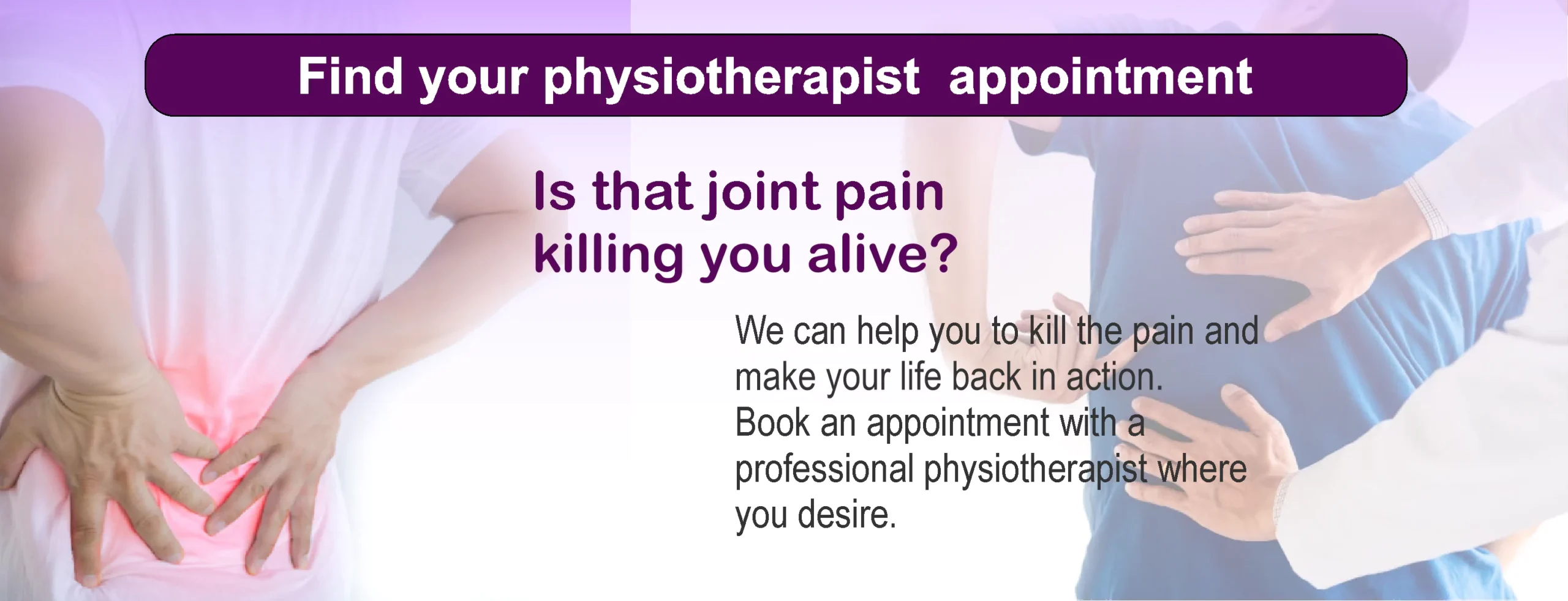Find your physiotherapist appointment