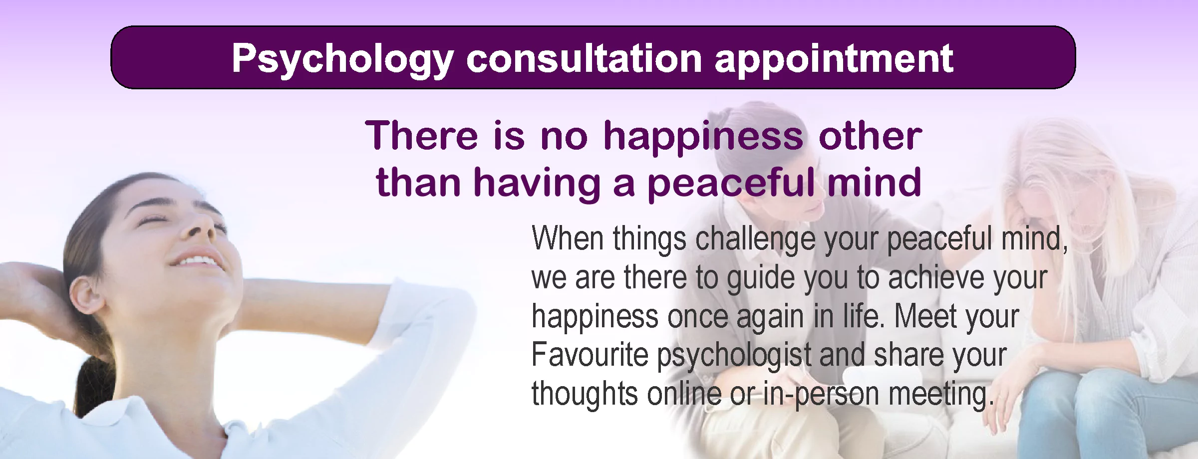 Psychology consultation appointment