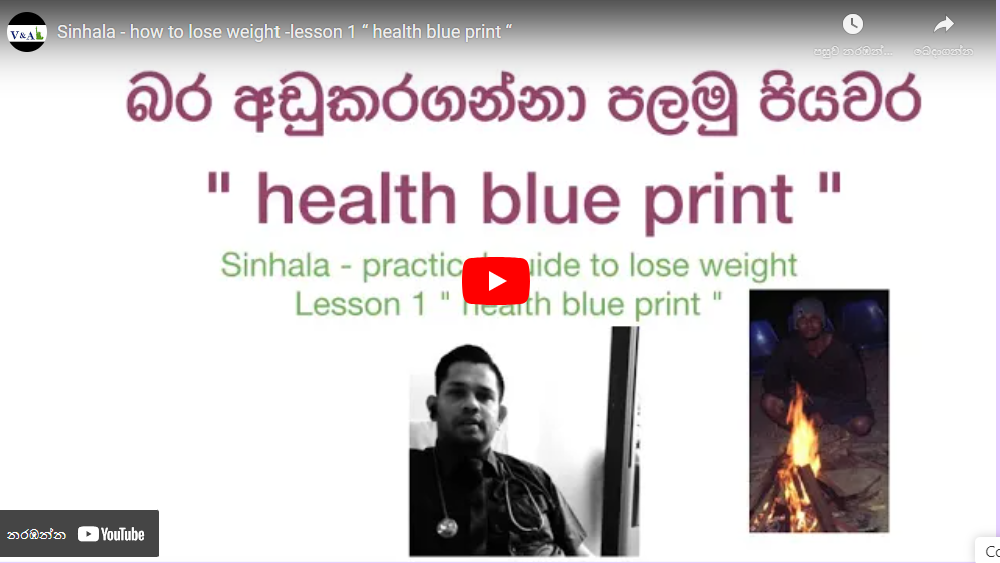 23) බර අඩුකරන health blueprint